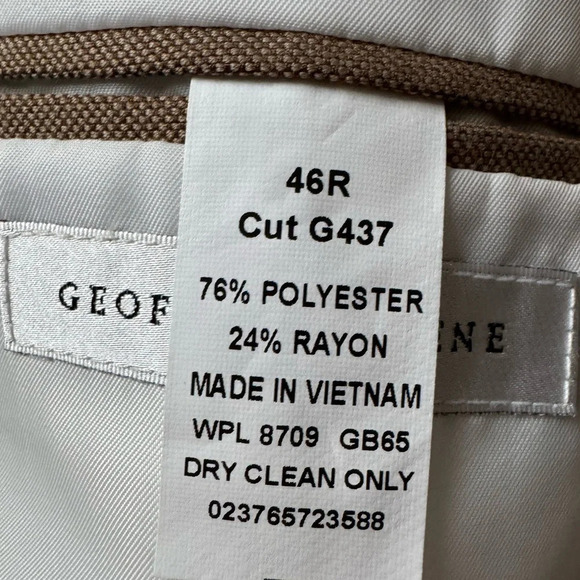 Geoffrey Beene Blazer Sports Coat Men Size 46R EUC - Picture 5 of 6